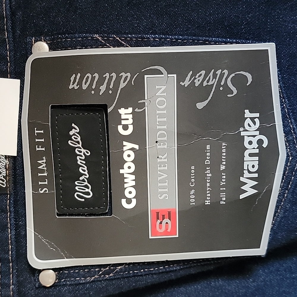 2 pair(sold separately) Wrangler slim fit cowboy cut silver edition